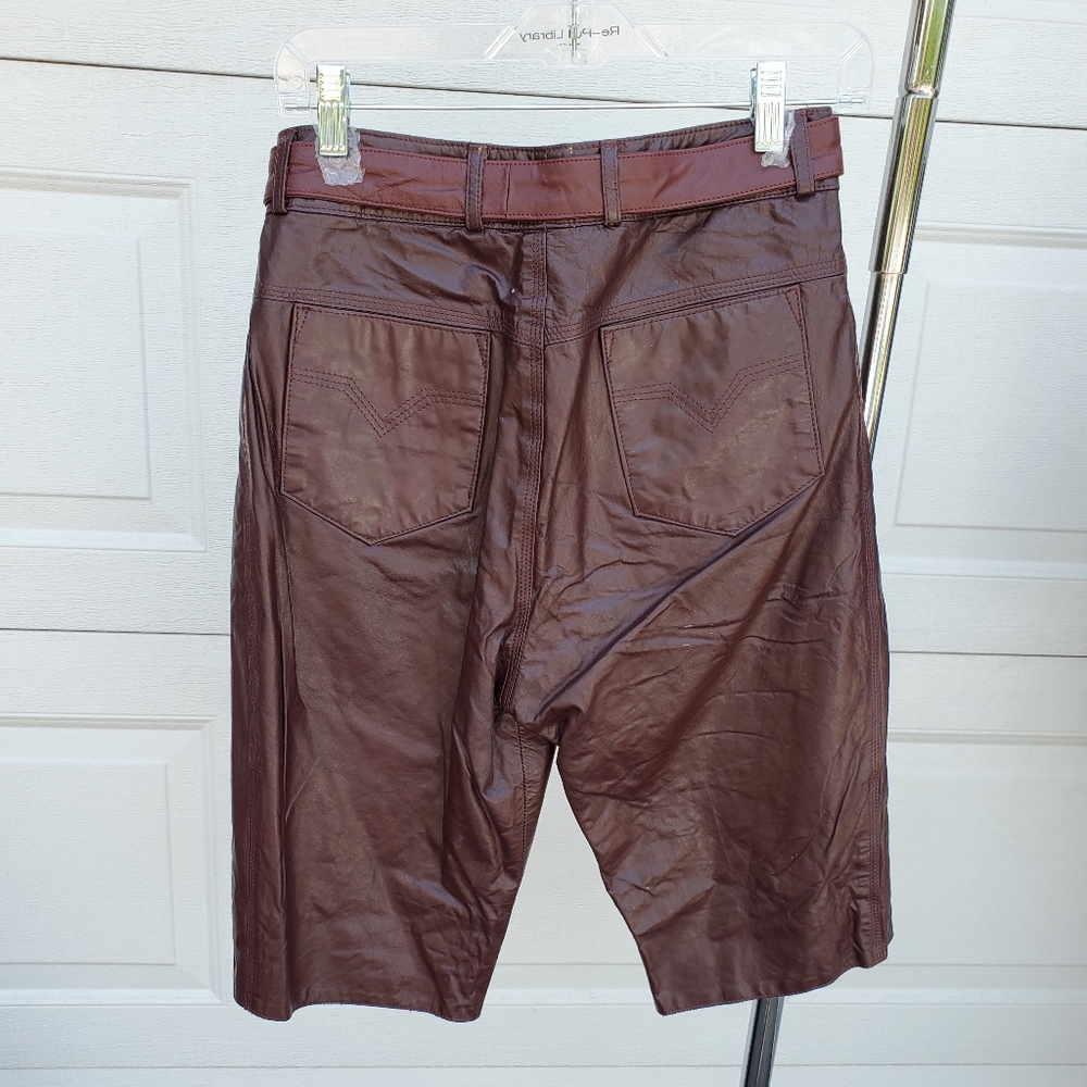 ✖️SOLD✖️Reworked Vtg Leather Pants, 2-Piece - Picture 6 of 16